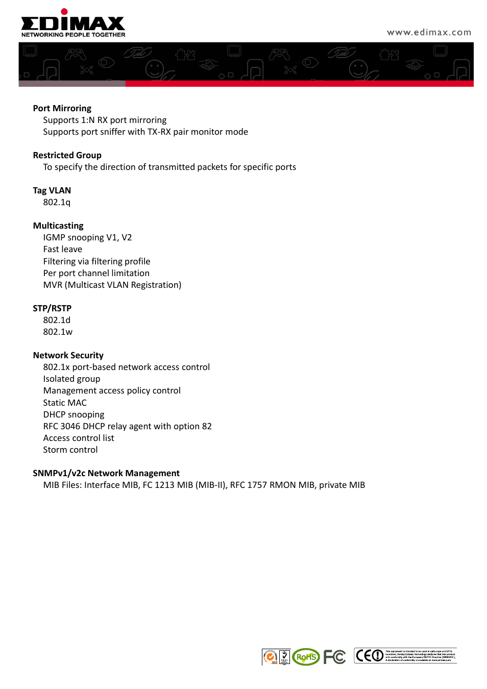 Edimax Technology ES-5226RM User Manual | Page 3 / 4