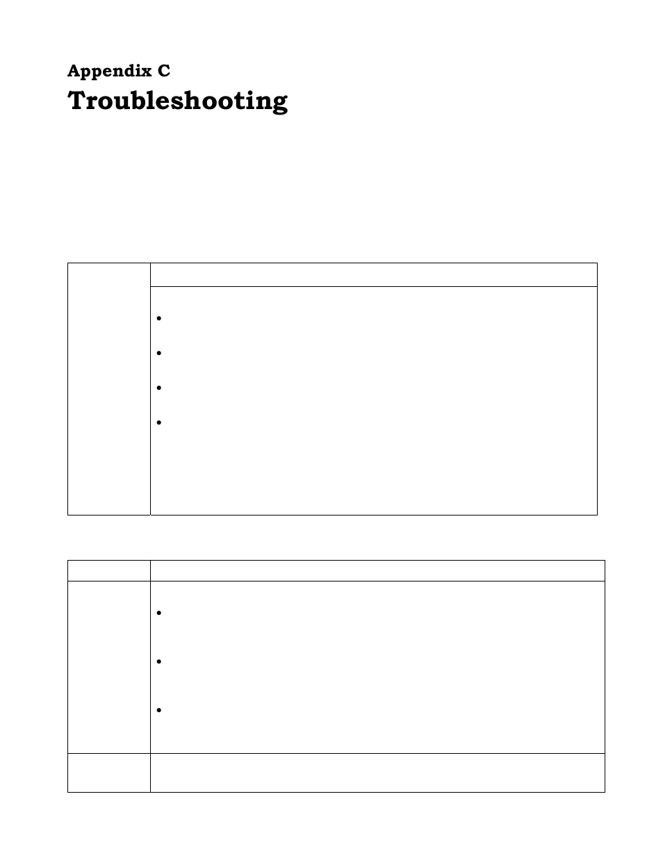 Appendix ctroubleshooting, Overview, General problems | Internet access, Troubleshooting, Appendix c | Edimax Technology BR-6624 User Manual | Page 83 / 84