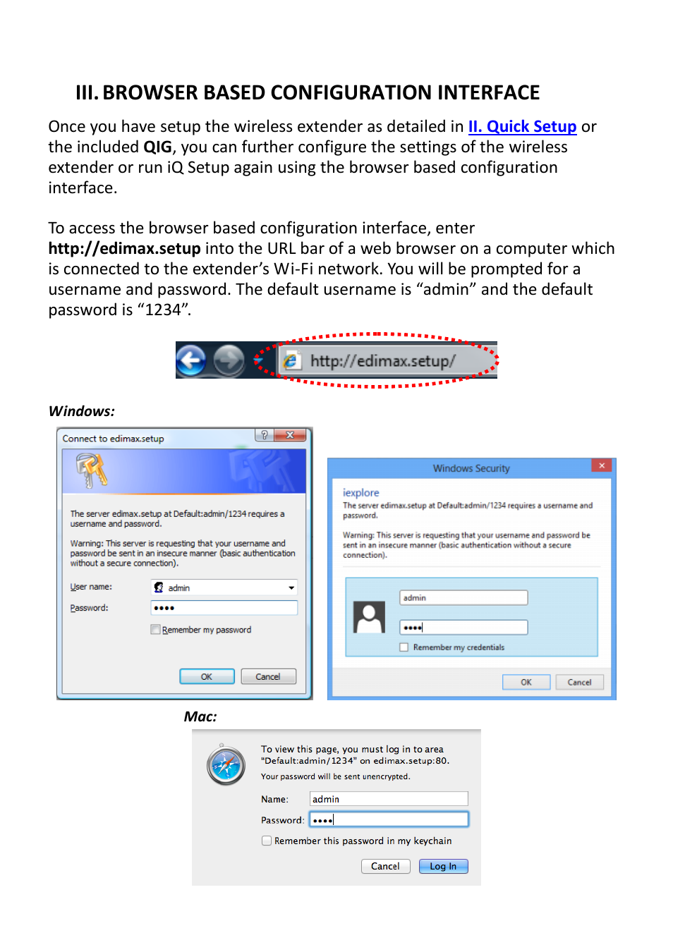 Iii. browser based configuration interface | Edimax Technology EW-7238RPD User Manual | Page 23 / 89