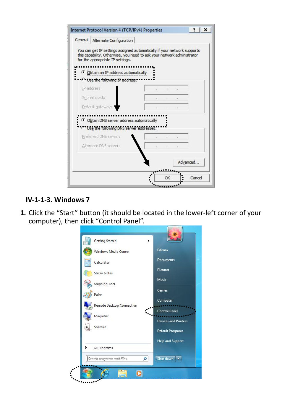 Iv-1-1-3, Windows 7 | Edimax Technology EW-7238RPD User Manual | Page 45 / 89
