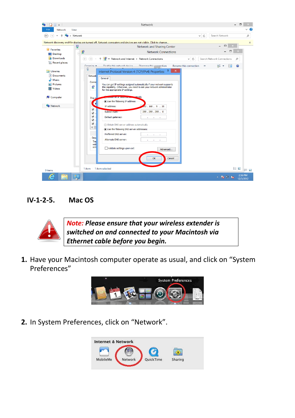 Iv-1-2-5. mac os, Step 5 (mac) | Edimax Technology EW-7238RPD User Manual | Page 65 / 89