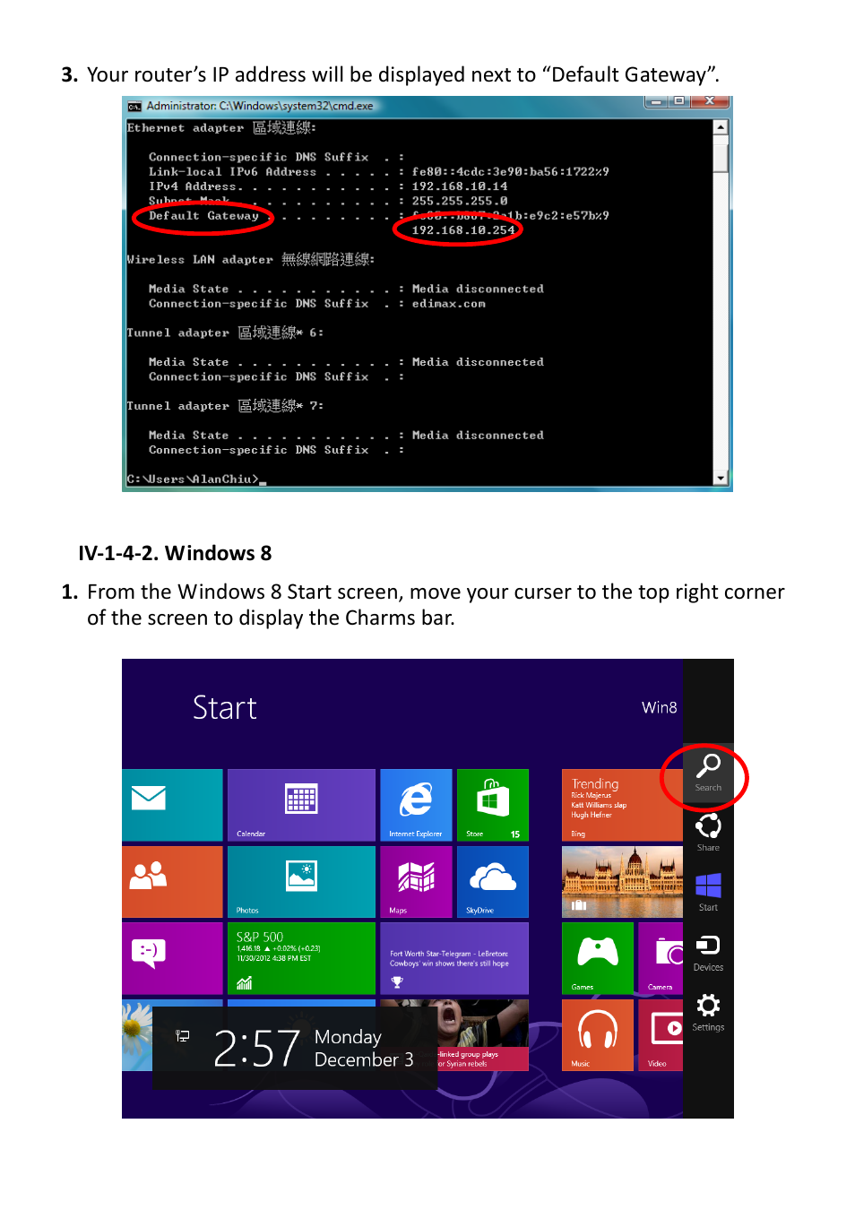 Iv-1-4-2, Windows 8 | Edimax Technology EW-7238RPD User Manual | Page 77 / 89