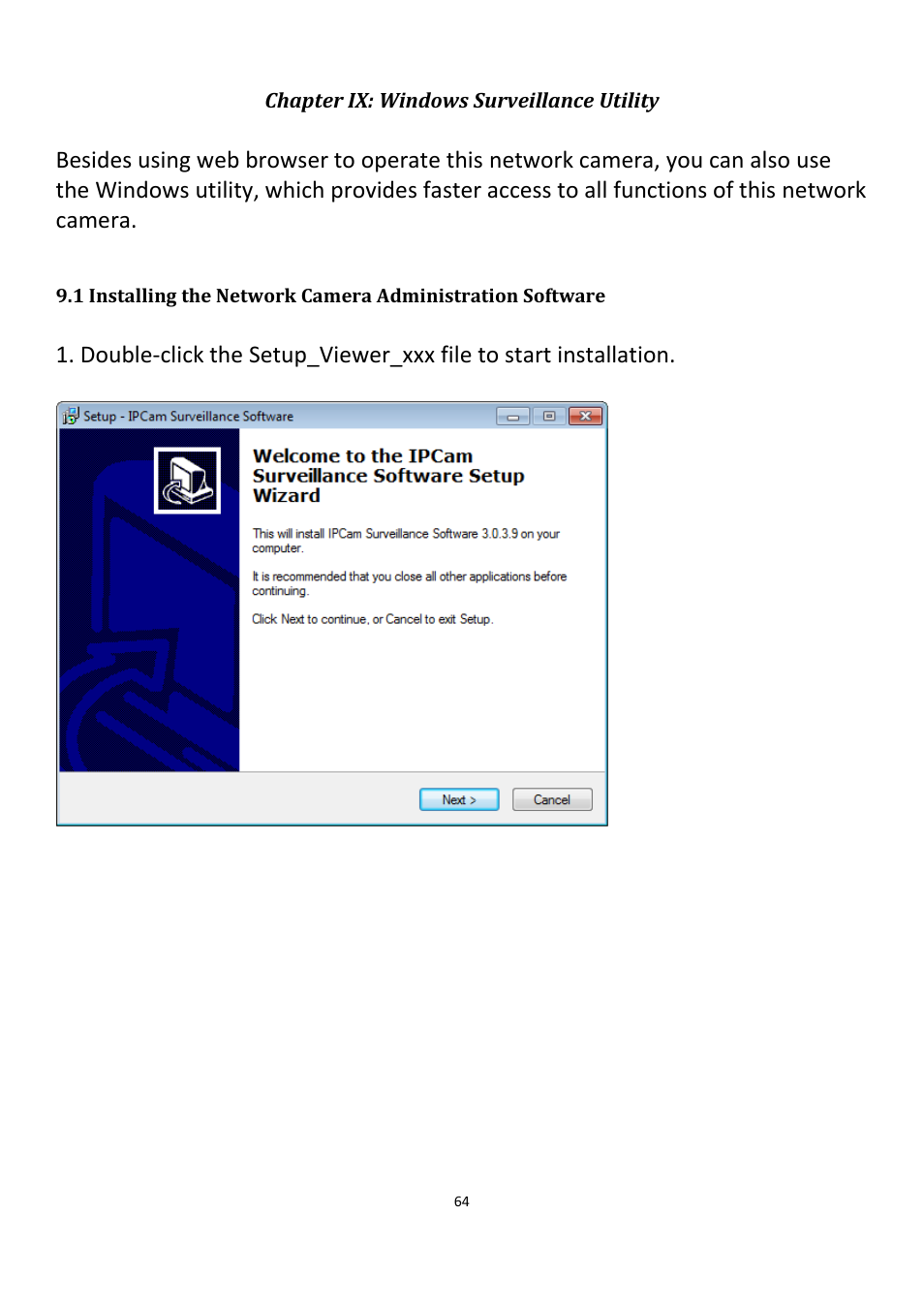 Chapter ix: windows surveillance utility | Edimax Technology IC-3115W User Manual | Page 65 / 150