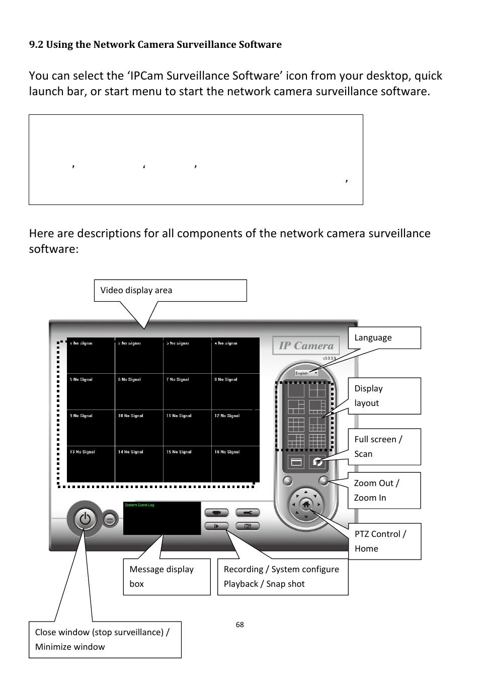 2 using the network camera surveillance software | Edimax Technology IC-3115W User Manual | Page 69 / 150