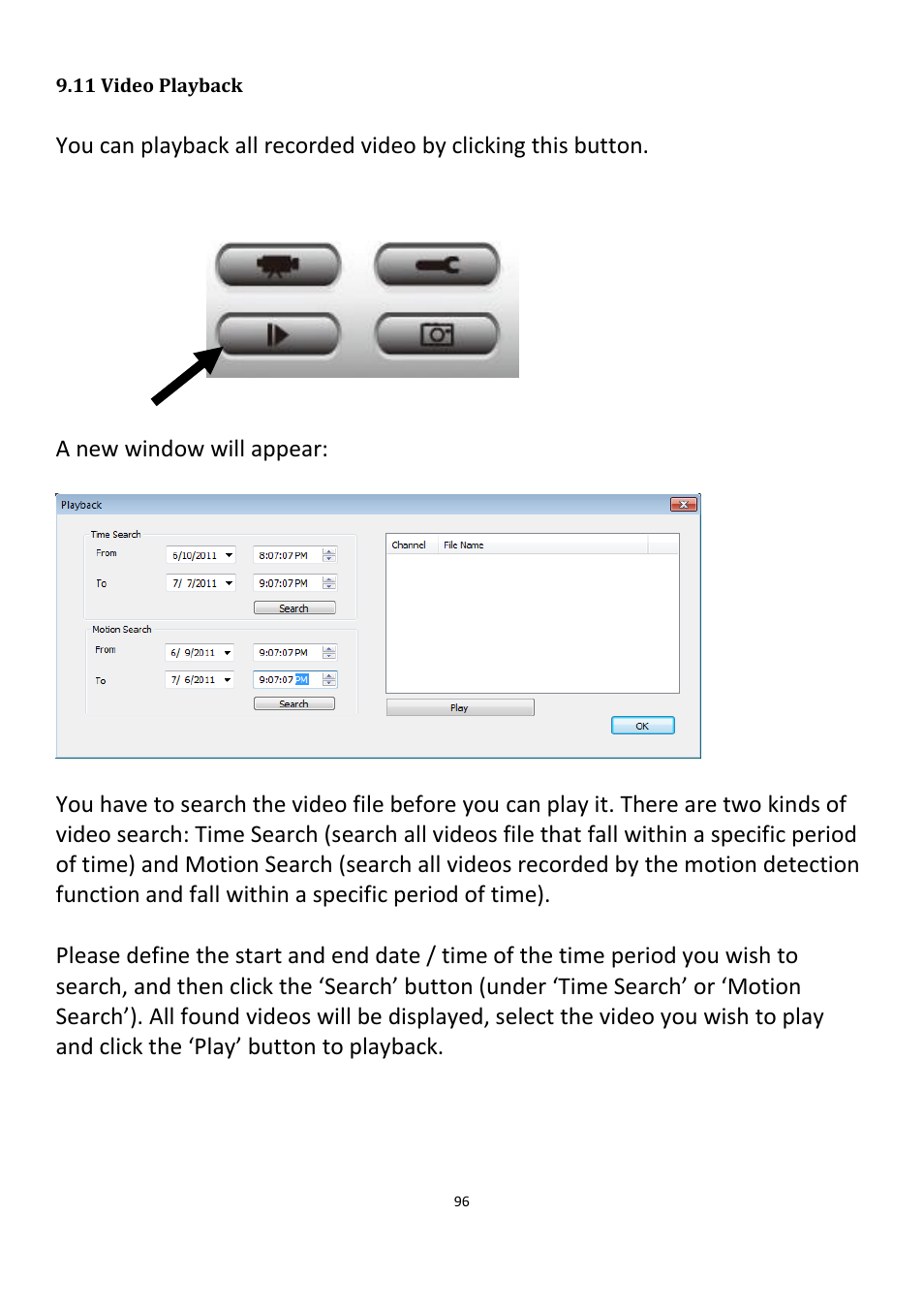 11 video playback | Edimax Technology IC-3115W User Manual | Page 97 / 150