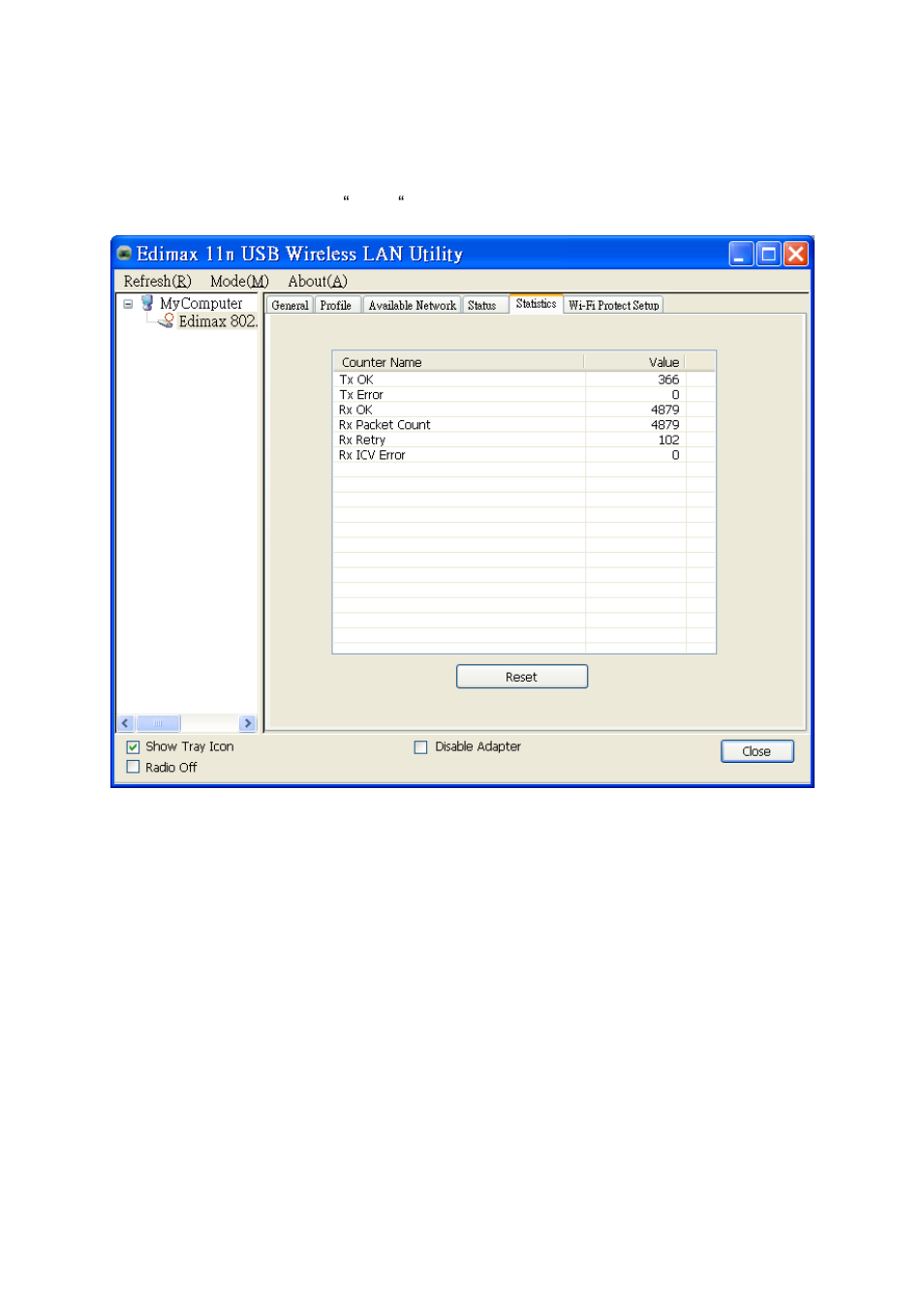 6 statistics | Edimax Technology EW-7722UTn User Manual | Page 35 / 54