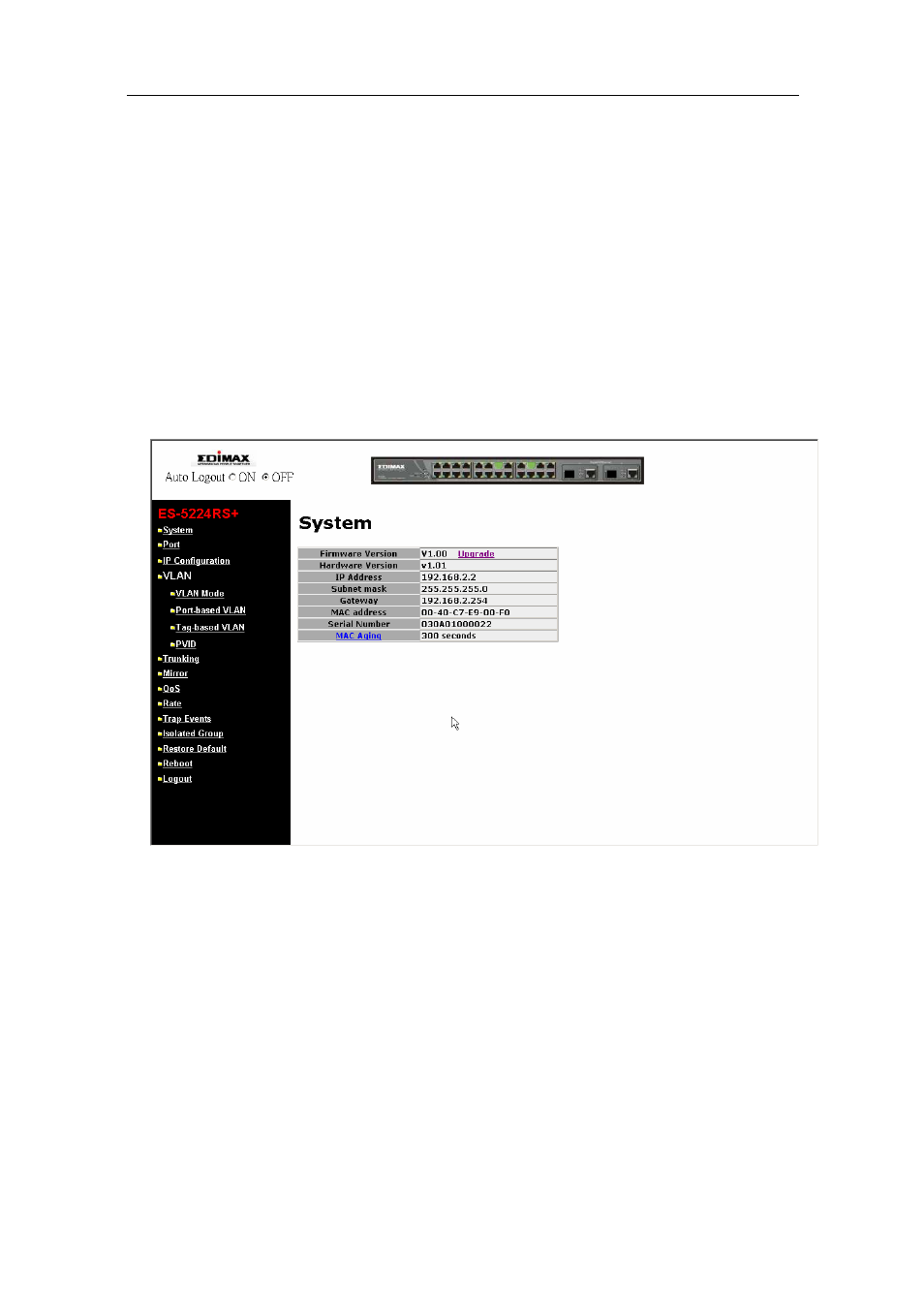 User manual | Edimax Technology ES-5224RS+ User Manual | Page 28 / 73
