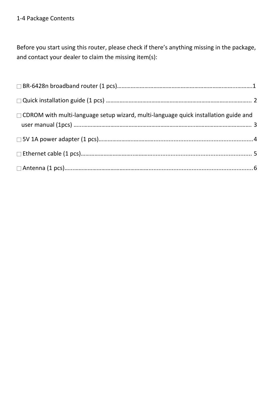 Edimax Technology BR-6428n User Manual | Page 10 / 190