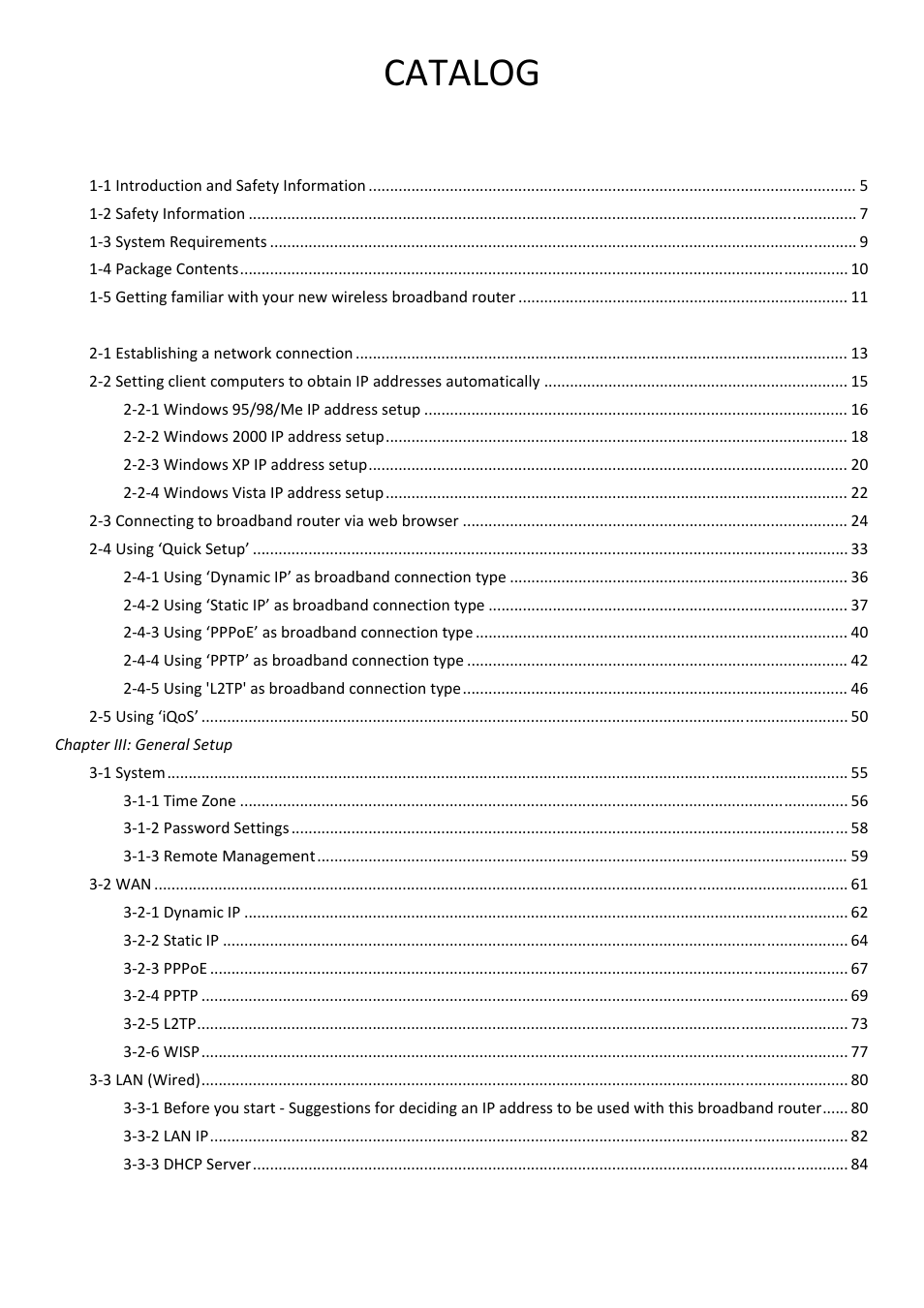 Catalog | Edimax Technology BR-6428n User Manual | Page 3 / 190