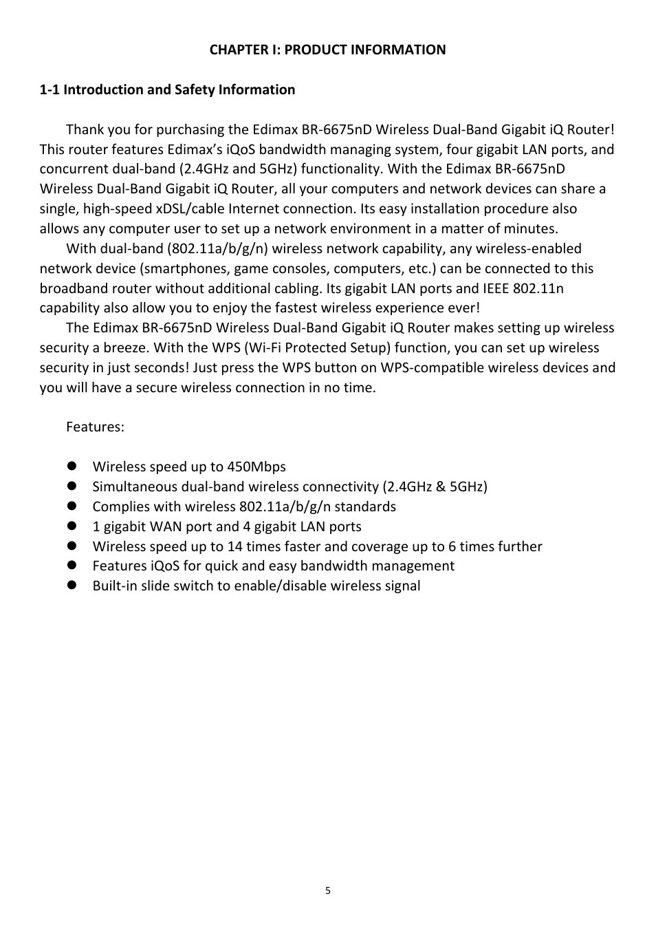 Edimax Technology BR-6675nD User Manual | Page 6 / 150
