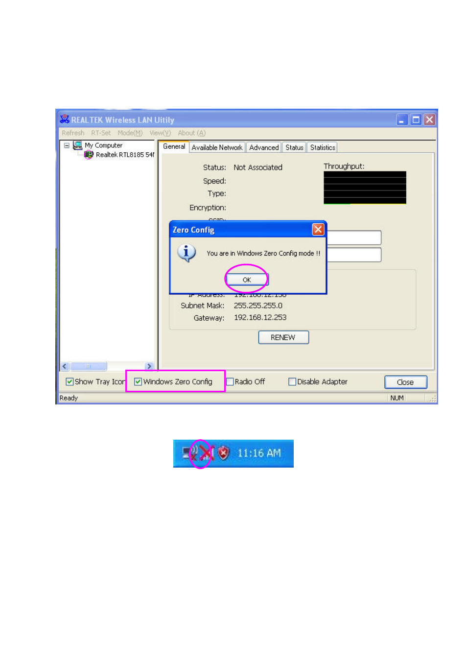 2 using windows zero config | Edimax Technology EW-7316Ug User Manual | Page 16 / 41