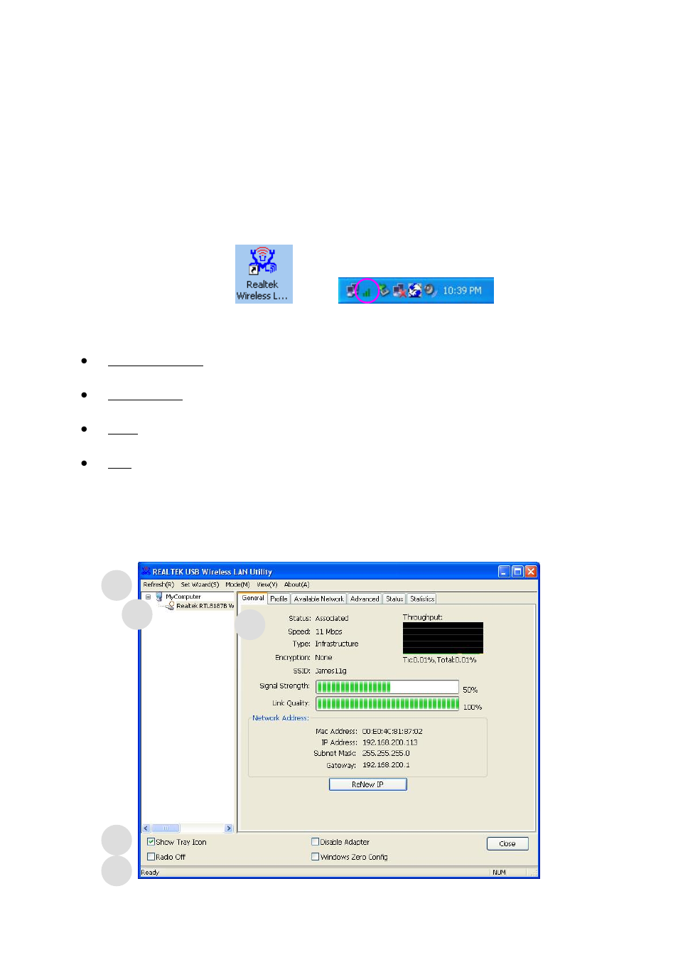 Configuration utility, 1 utility overview | Edimax Technology EW-7316Ug User Manual | Page 20 / 41