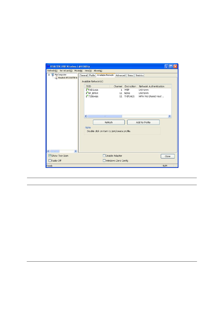 2 available network | Edimax Technology EW-7316Ug User Manual | Page 22 / 41