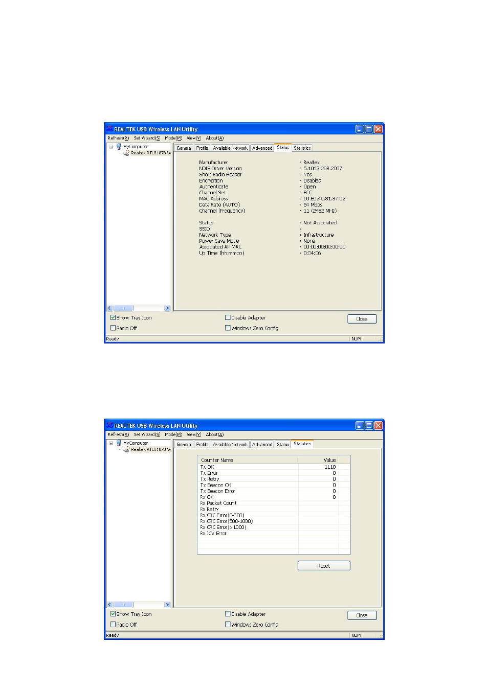 6 status, 7 statistics | Edimax Technology EW-7316Ug User Manual | Page 31 / 41