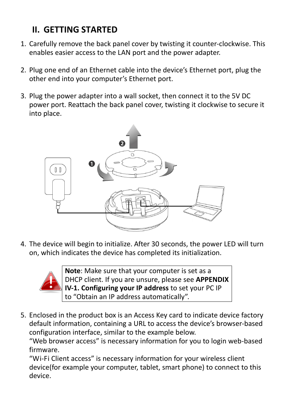 Ii. getting started | Edimax Technology EW-7428HCn User Manual | Page 11 / 92