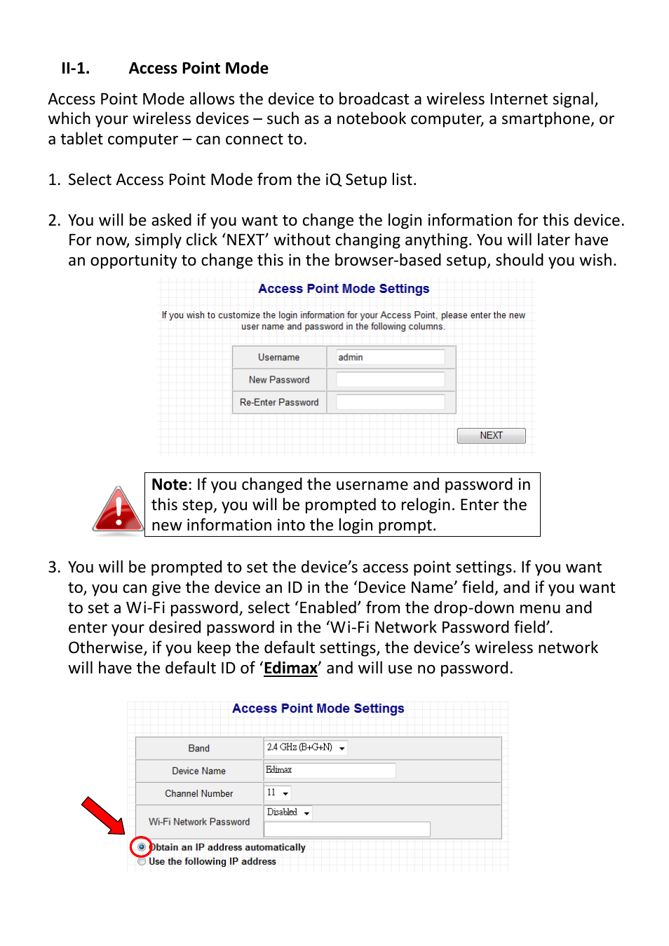 Ii-1. access point mode | Edimax Technology EW-7428HCn User Manual | Page 14 / 92