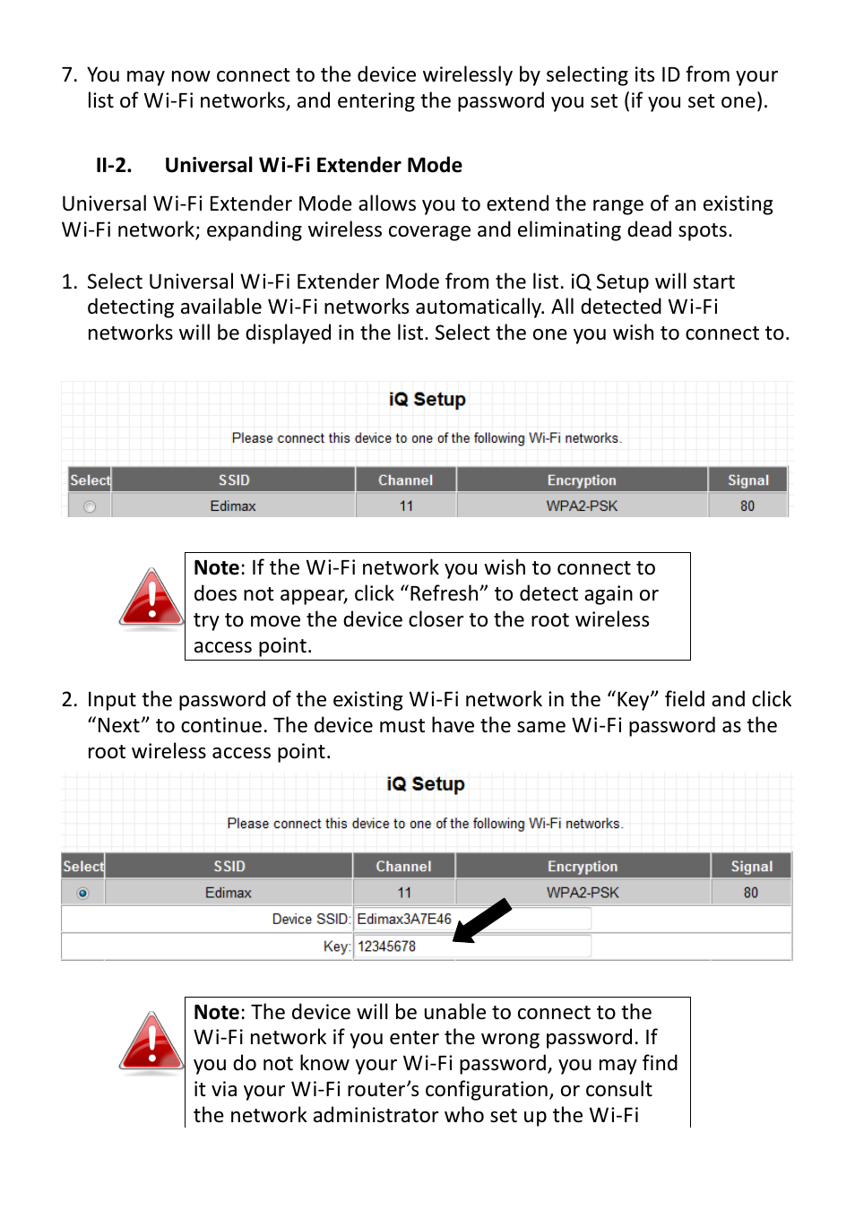 Ii-2. universal wi-fi extender mode | Edimax Technology EW-7428HCn User Manual | Page 16 / 92