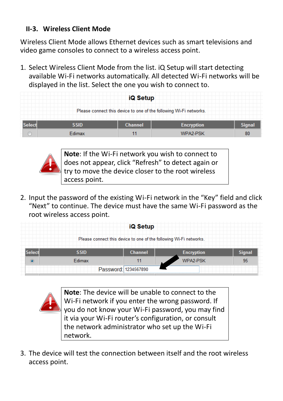 Ii-3. wireless client mode | Edimax Technology EW-7428HCn User Manual | Page 19 / 92