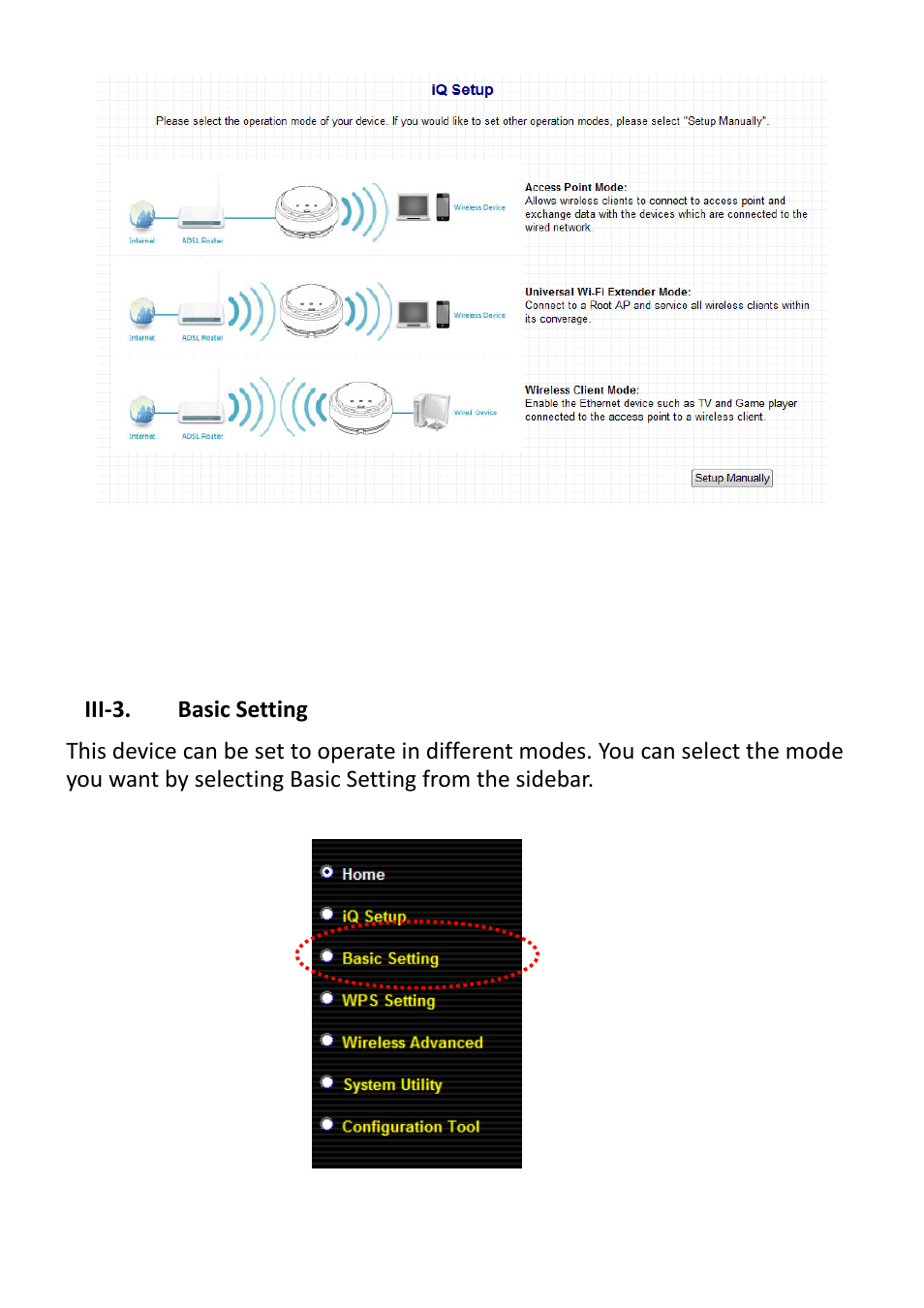 Iii-3. basic setting | Edimax Technology EW-7428HCn User Manual | Page 26 / 92