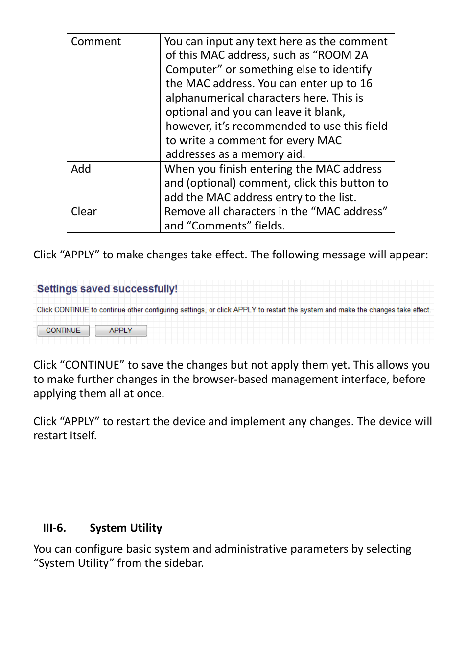 Iii-6. system utility | Edimax Technology EW-7428HCn User Manual | Page 60 / 92