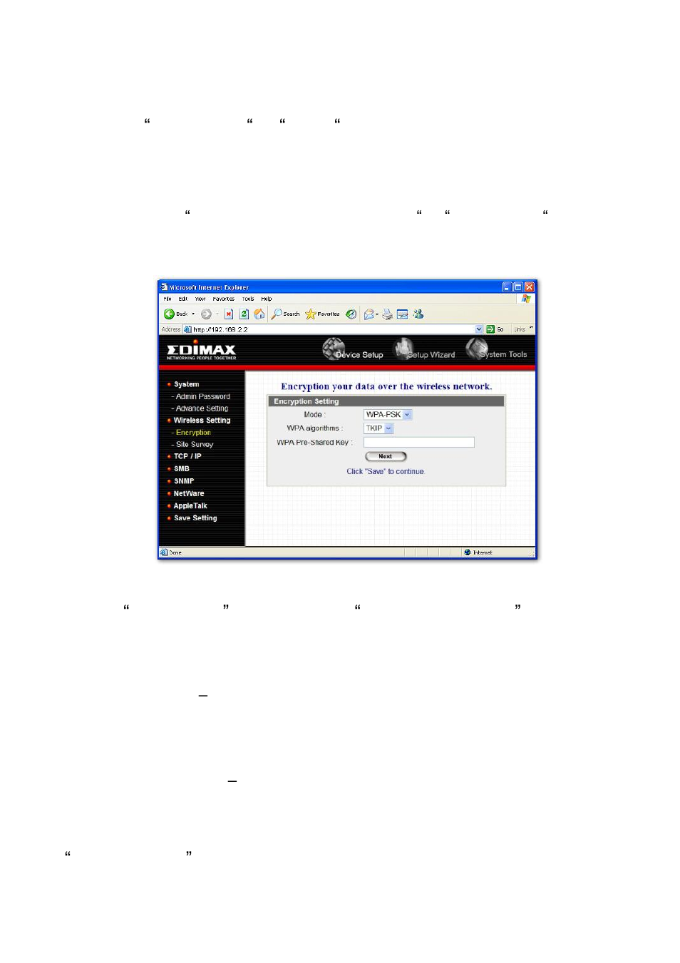 Wpa-psk security mode | Edimax Technology PS-1206UWg User Manual | Page 76 / 91