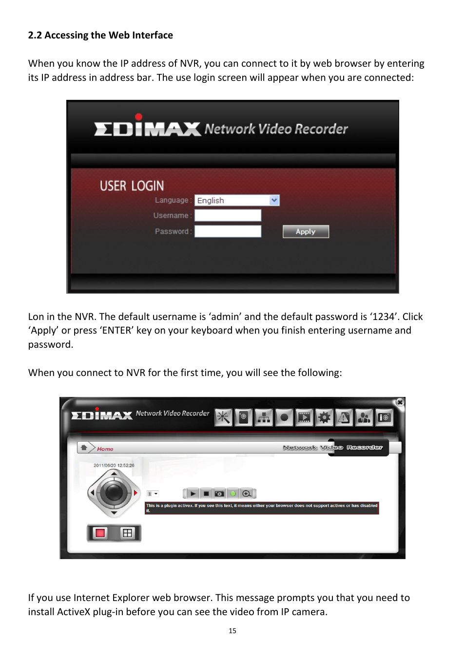 Edimax Technology NVR-4 User Manual | Page 16 / 88