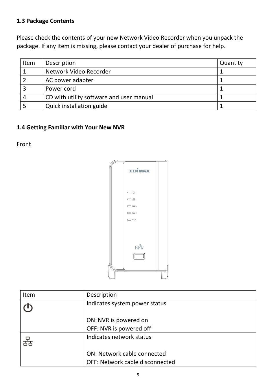 Edimax Technology NVR-4 User Manual | Page 6 / 88