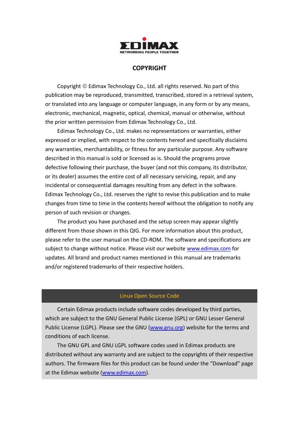 Edimax Technology IC-7000PTn V3 User Manual | Page 2 / 132