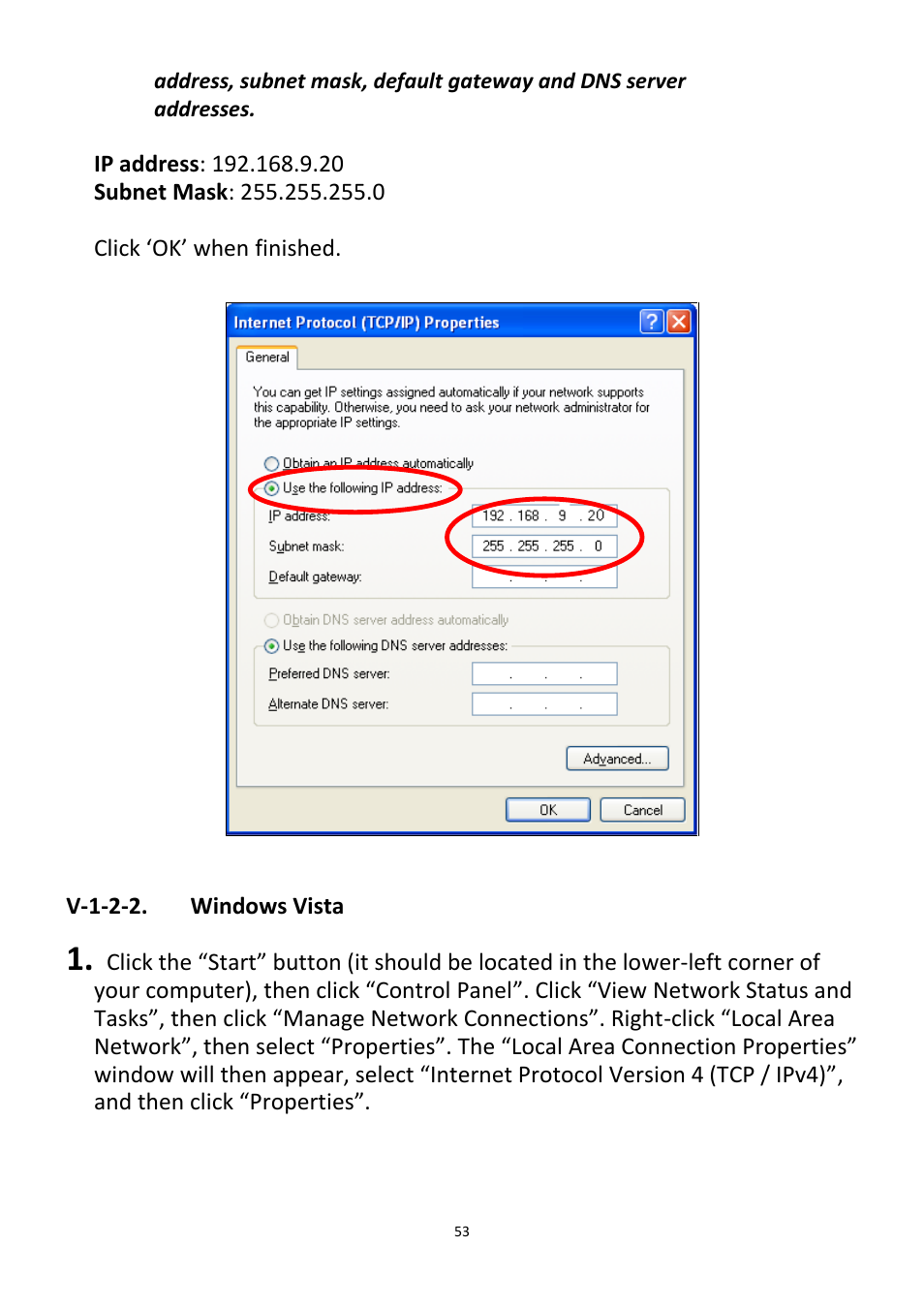 V-1-2-2, Windows vista | Edimax Technology CV-7438nDM User Manual | Page 53 / 89