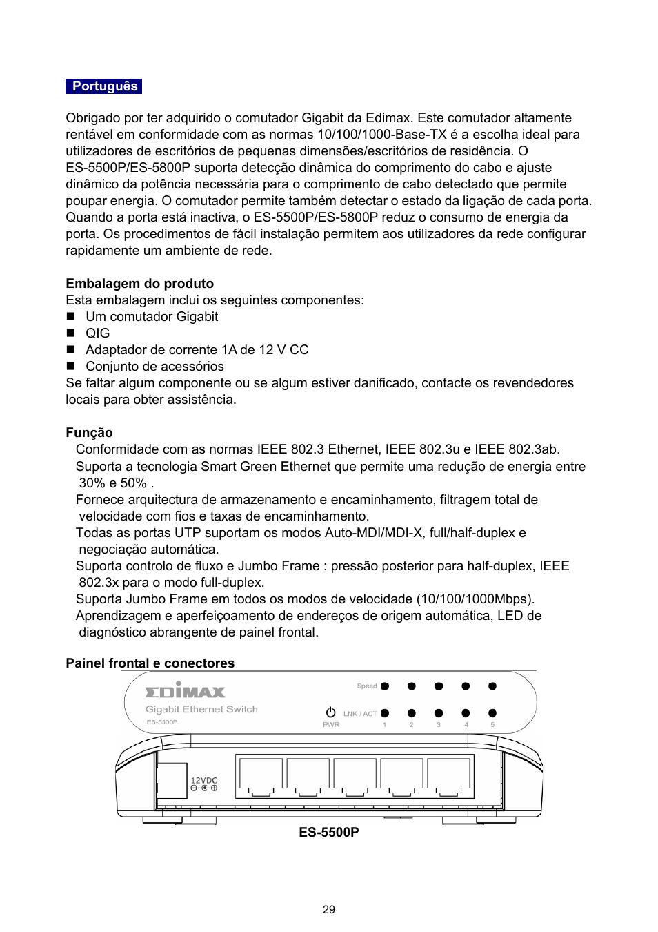 Edimax Technology ES-5500P User Manual | Page 30 / 44