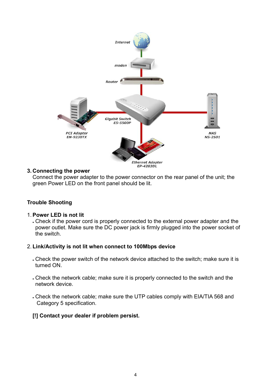 Edimax Technology ES-5500P User Manual | Page 5 / 44