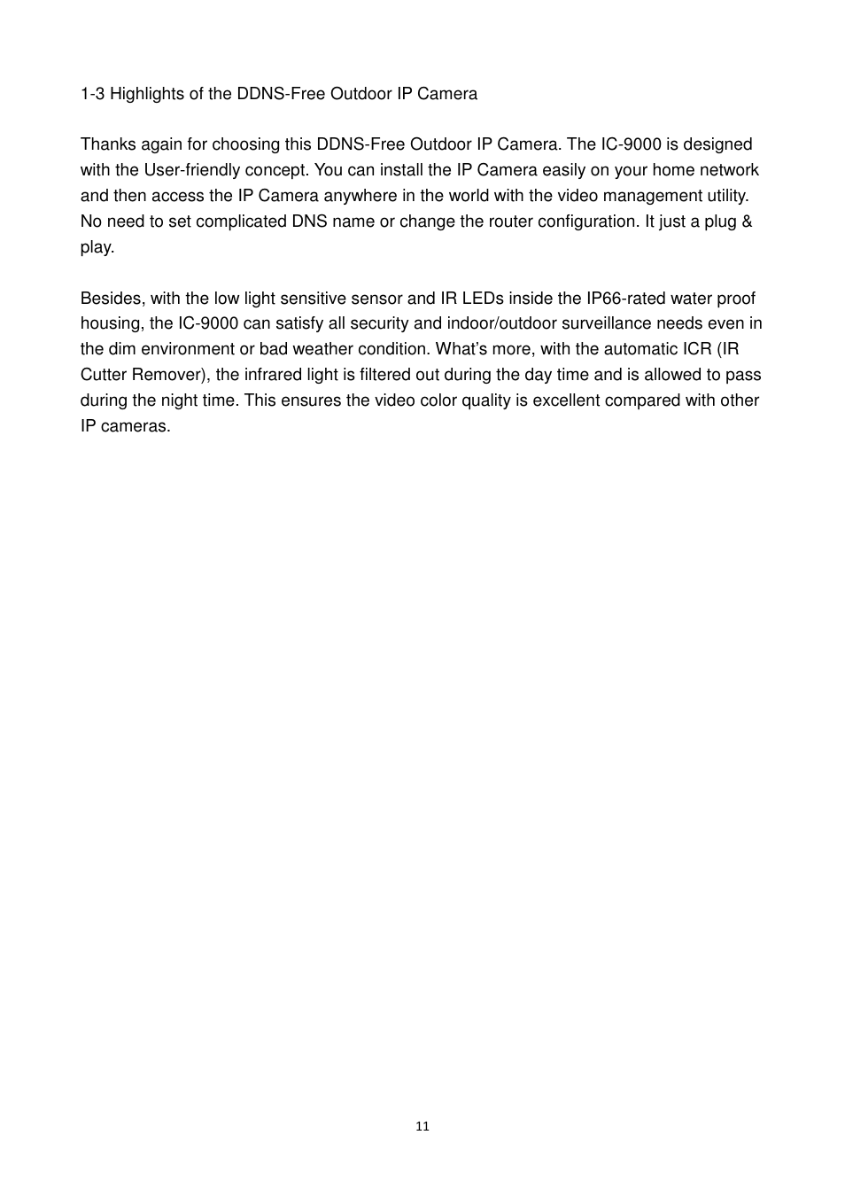 Edimax Technology IC-9000 User Manual | Page 11 / 118