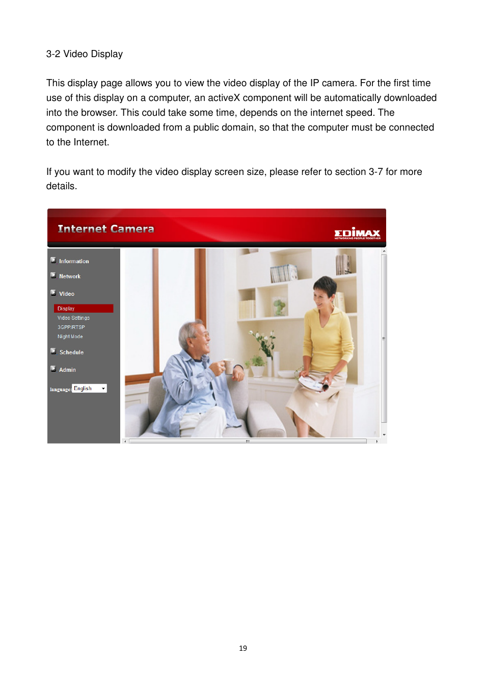 Edimax Technology IC-9000 User Manual | Page 19 / 118