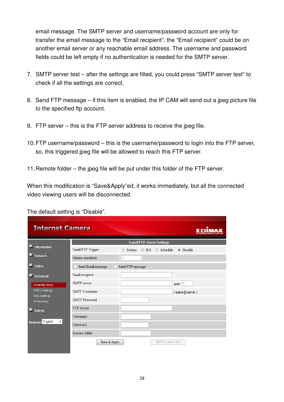 Edimax Technology IC-9000 User Manual | Page 28 / 118