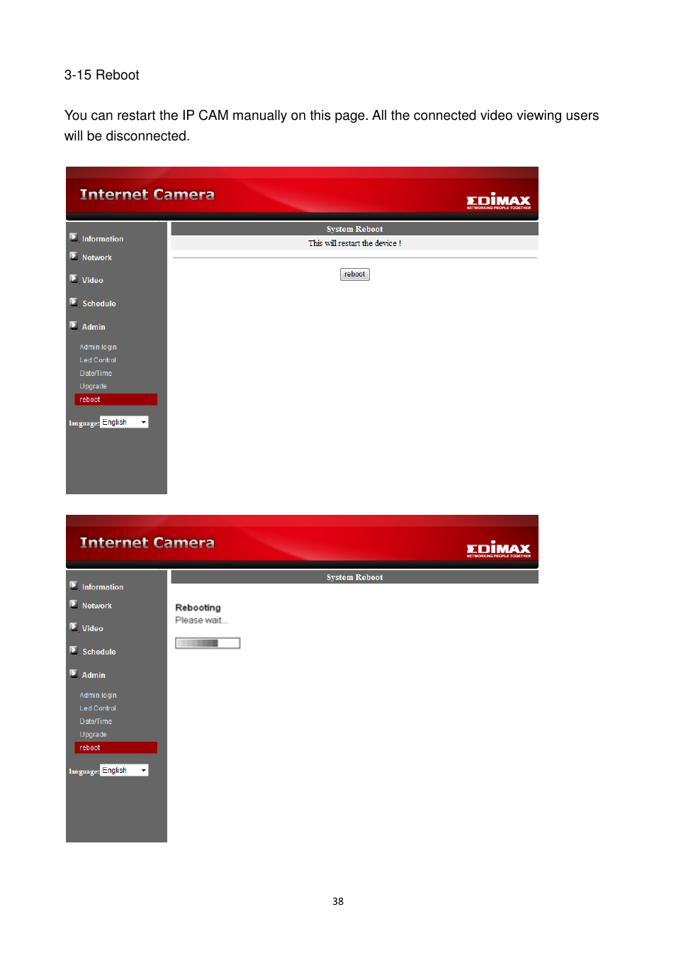 Edimax Technology IC-9000 User Manual | Page 38 / 118