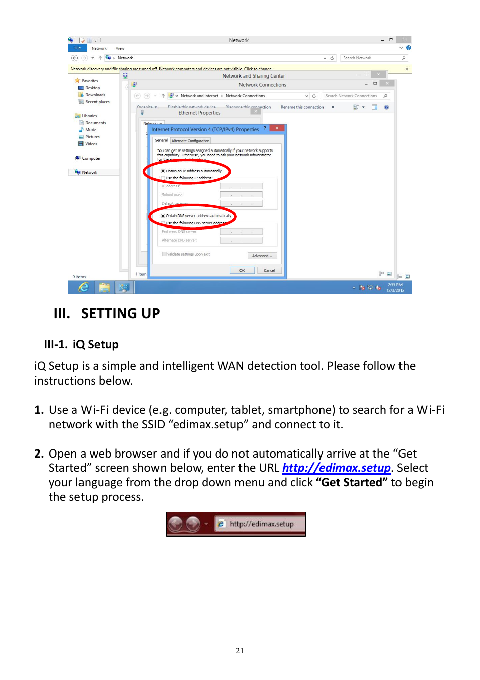 Iii. setting up | Edimax Technology BR-6478AC User Manual | Page 21 / 74