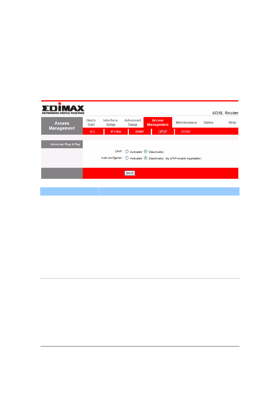 Upnp | Edimax Technology AR-7265WnB User Manual | Page 60 / 80