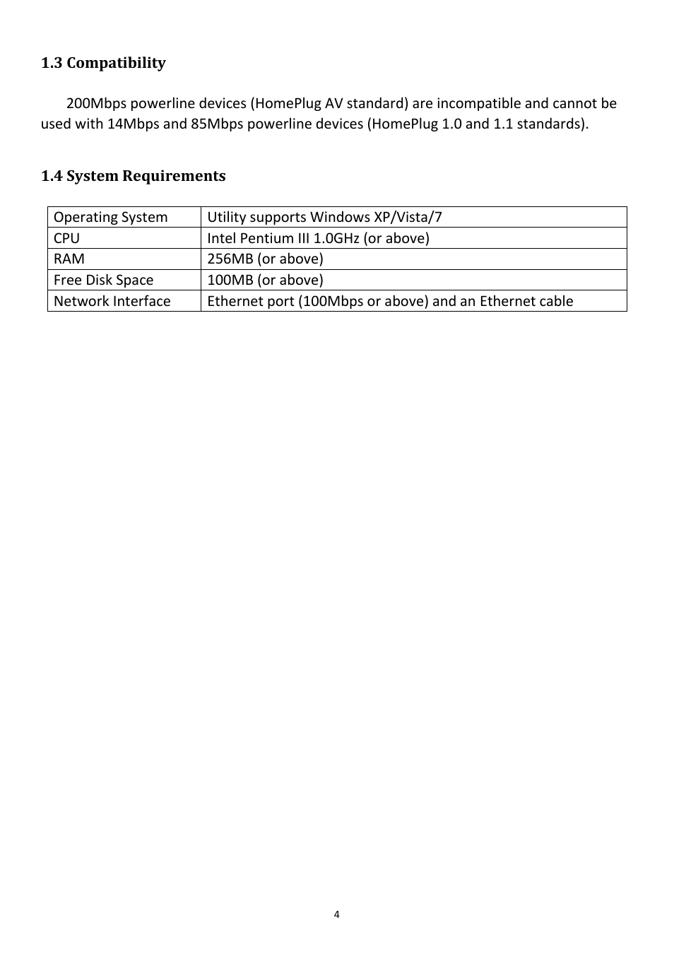 3 compatibility 1.4 system requirements | Edimax Technology HP-2003AV User Manual | Page 5 / 24