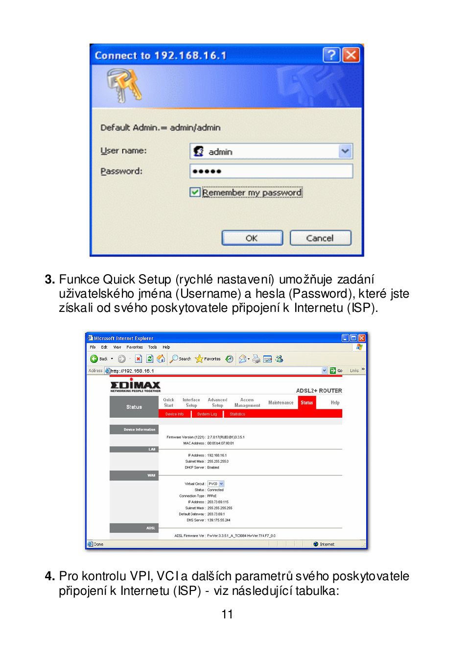 Edimax Technology AR-7064+ User Manual | Page 12 / 77