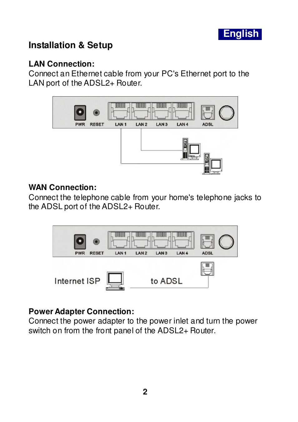 English | Edimax Technology AR-7064+ User Manual | Page 3 / 77