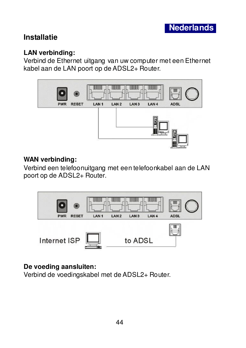Nederlands | Edimax Technology AR-7064+ User Manual | Page 45 / 77