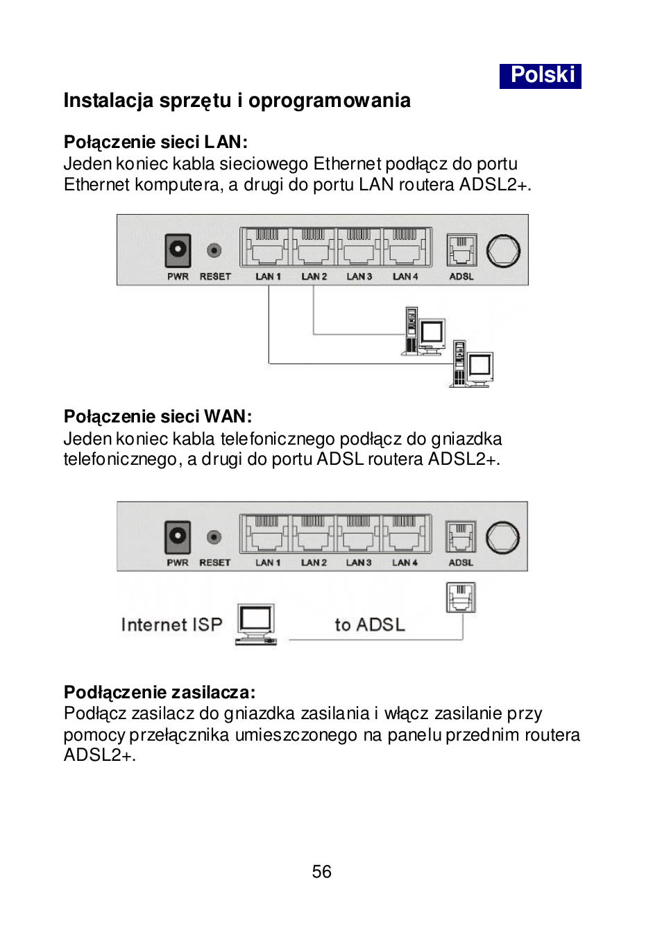 Polski | Edimax Technology AR-7064+ User Manual | Page 57 / 77