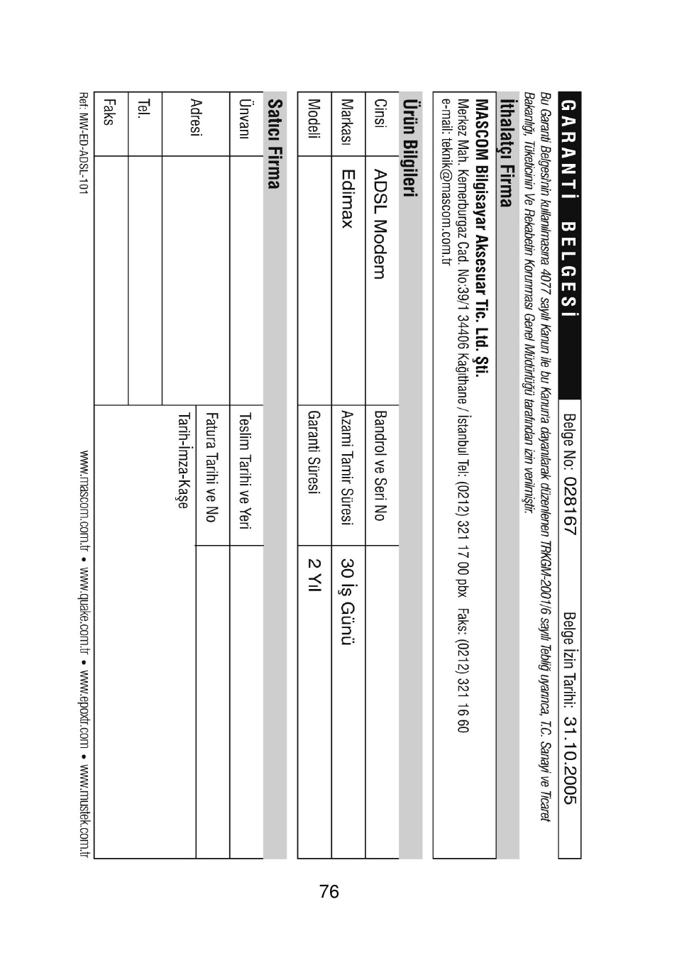 Edimax Technology AR-7064+ User Manual | Page 77 / 77