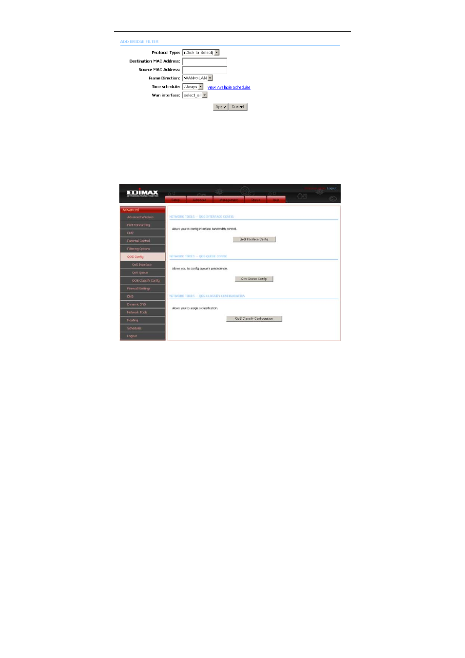 Qos configuration | Edimax Technology AR-7284WnB User Manual | Page 57 / 97