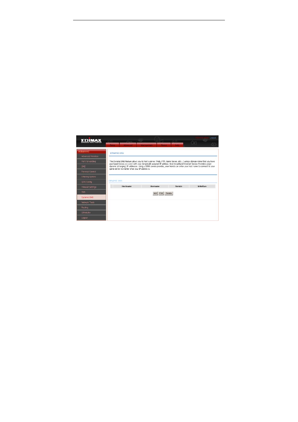 Dynamic dns | Edimax Technology AR-7284WnB User Manual | Page 64 / 97