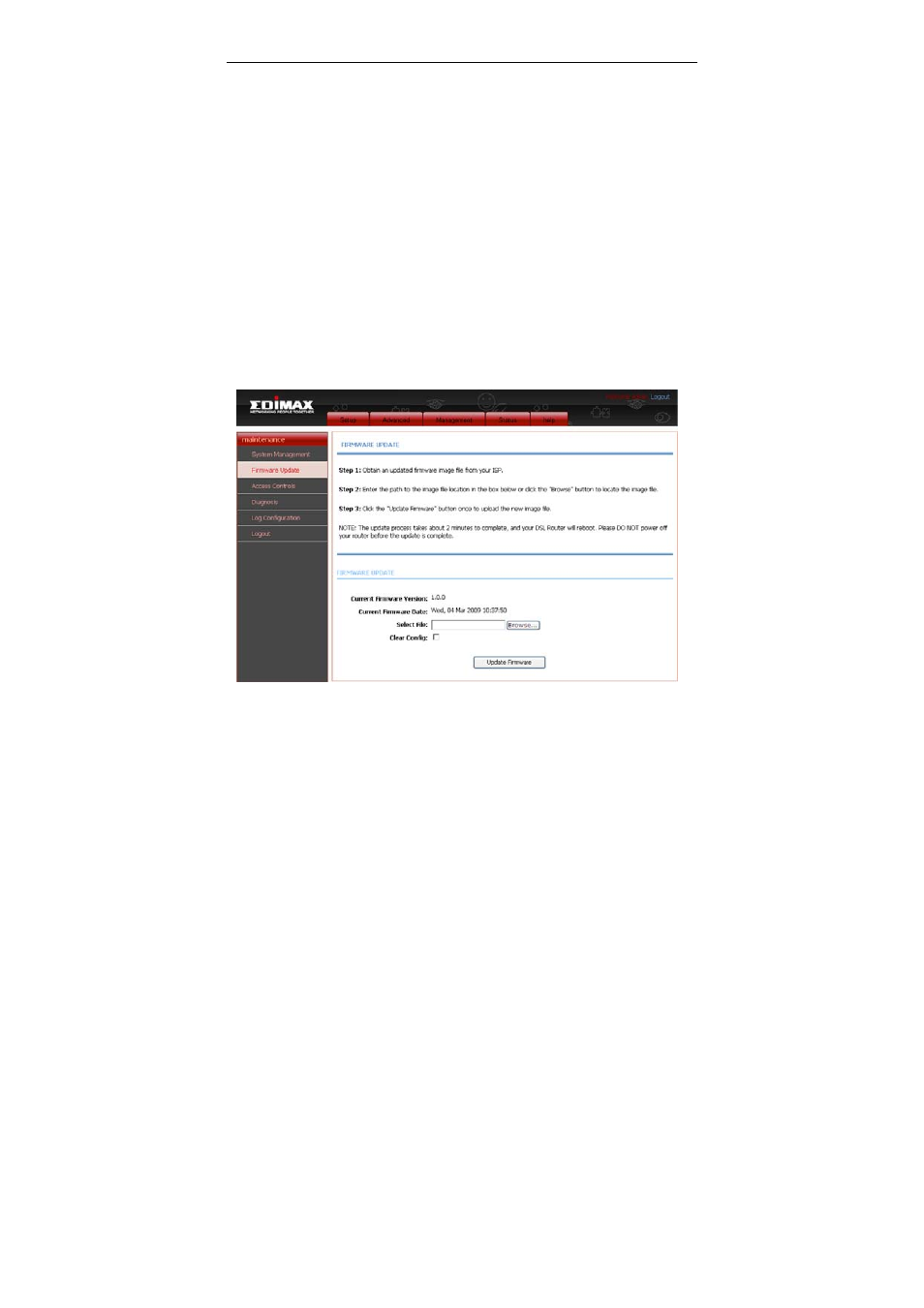 Firmware update | Edimax Technology AR-7284WnB User Manual | Page 83 / 97