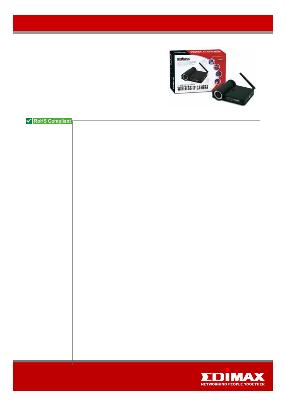 Edimax Technology IC-1500WG User Manual | 2 pages