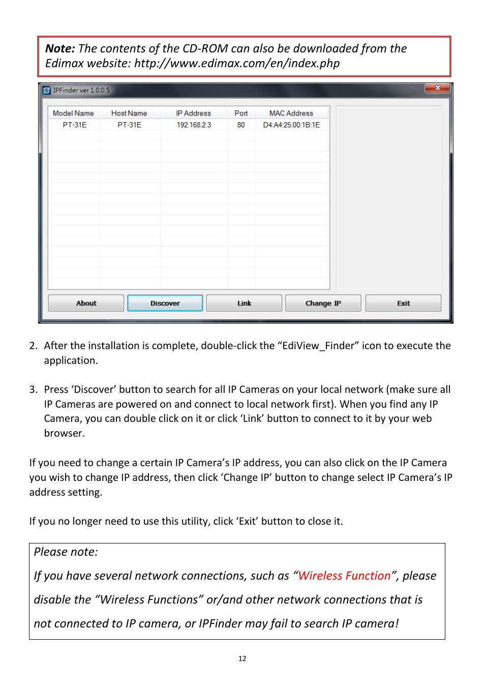 Edimax Technology PT-31W User Manual | Page 13 / 112