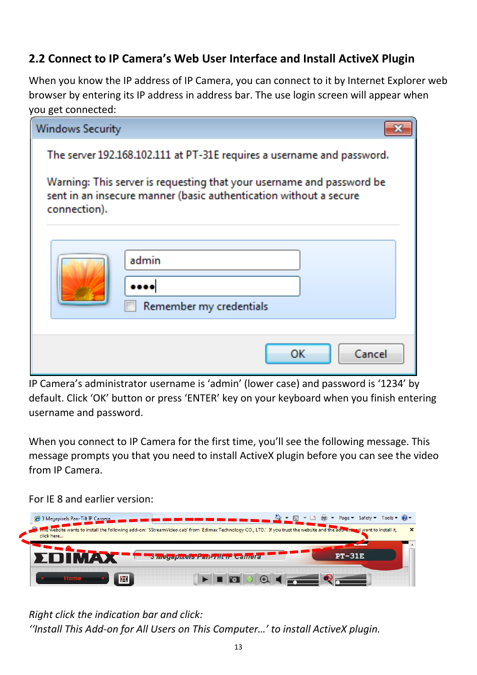 Edimax Technology PT-31W User Manual | Page 14 / 112