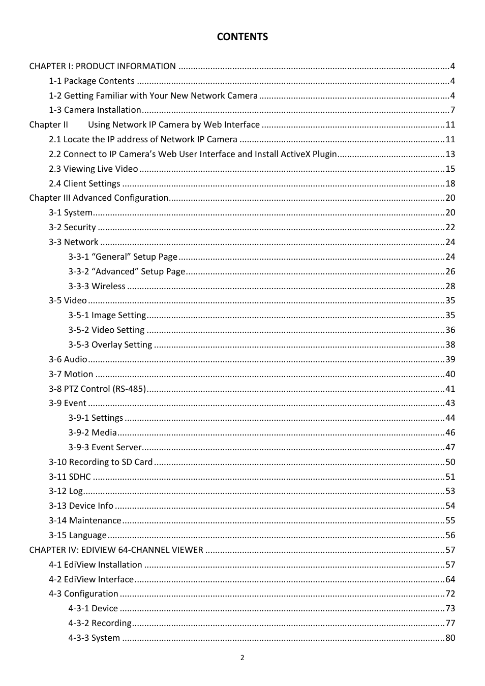 Edimax Technology PT-31W User Manual | Page 3 / 112